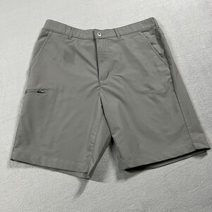 Gerry Shorts Mens 34 Gray Performance 9" Quick Dry Zip Pocket Hiking Outdoor